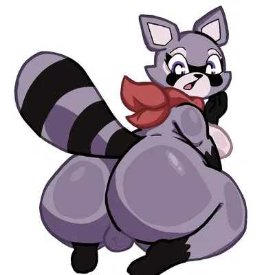 rambley raccoon (indigo park) created by lewdewott, third-party edit