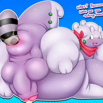 rambley raccoon (indigo park, nintendo) created by bboing