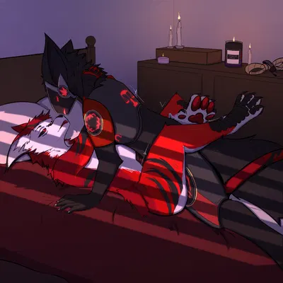 redmac protogen (character), sergaali vernid (character) created by smashedplate21