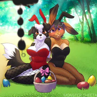 ren collie (easter) created by monstercheetah