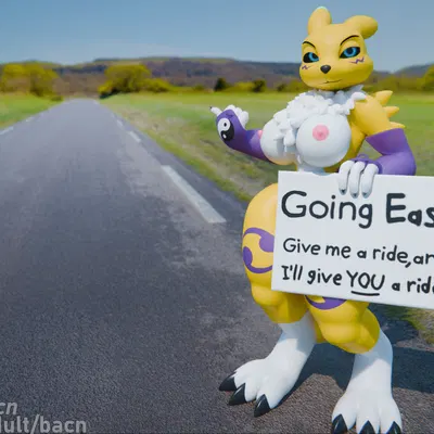 renamon (bacn) (bandai namco, digimon) created by bacn