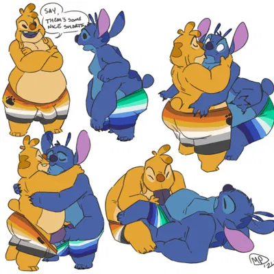 reuben (lilo and stitch), stitch (lilo and stitch) (disney, lilo and stitch) created by maxpany