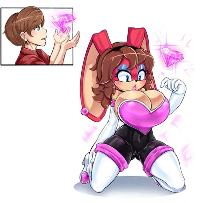 rouge the bat (sega, sonic the hedgehog (series)) created by bimboaudino