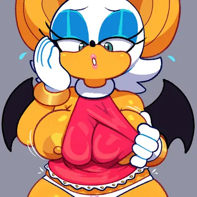 rouge the bat (sega, sonic the hedgehog (series)) created by somescrub
