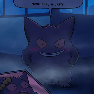 shoko (pokemon) (help! i've turned into a gengar, nintendo) created by sl350