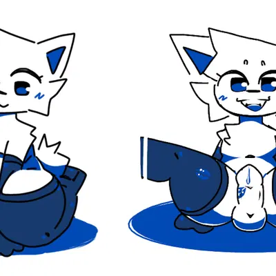 silly cat (mauzymice) (boy kisser (meme)) created by suta-star