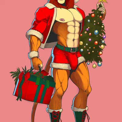 simba (the lion king) (christmas, disney) created by mrkatman