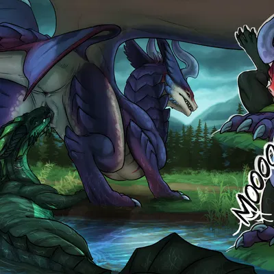 smolder's mom, vindskera (european mythology, league of legends) created by moonski