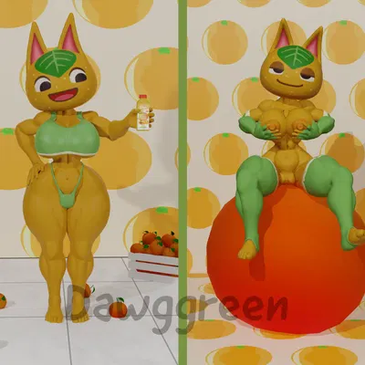 tangy (animal crossing) (animal crossing, nintendo) created by dawggreen