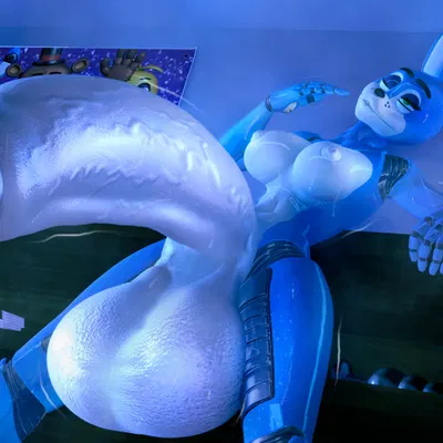 toy bonnie (fnaf) (five nights at freddy's, five nights at freddy's 2) created by rohaz