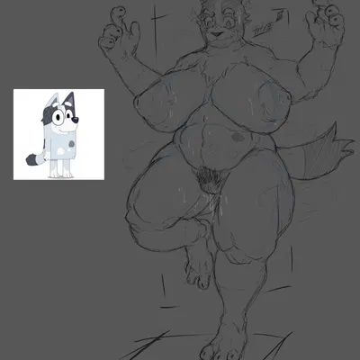 trixie heeler (bluey (series), disney) created by simpleesteban