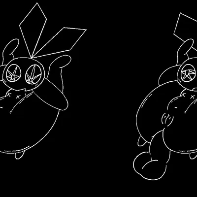 vibri (vib-ribbon) created by fresh knight