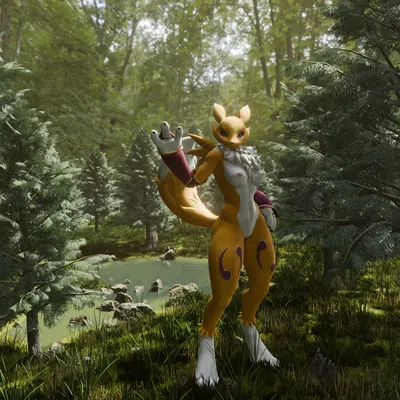 warfare renamon (bandai namco, digimon) created by piipperi