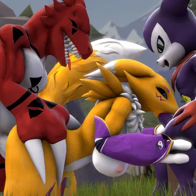 warfare renamon (bandai namco, digimon) created by thevestige