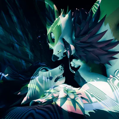 abdominal bulge, anthro, bodily fluids, carrying another