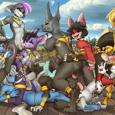 adrian (adrianlombaxy), alifox, arkyn (foxarkyn) (mythology, ratchet and clank) created by jay-r