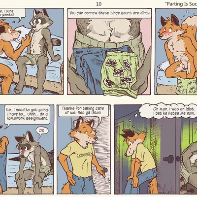 aiden harris, colin young (closet coon) created by leafdubois, magferret (artist)