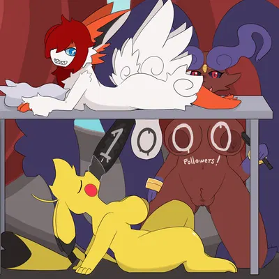 aisha za warudo (genozawarudo), bea za warudo (genozawarudo), cosplay pikachu (character) (nintendo, pokemon) created by dengon