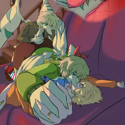 amber (snoot game), cynthia (snoot game), green (snoot game) (cavemanon studios, snoot game) created by cdepraxis, praxis