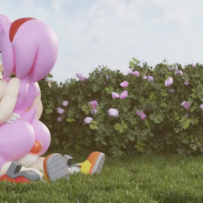 amy rose, cream the rabbit (sega, sonic the hedgehog (series)) created by wolfkoo