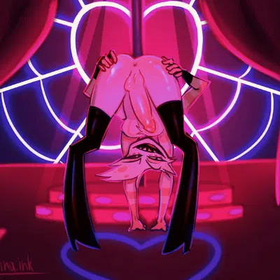 angel dust (hazbin hotel, hellaverse) created by vina.ink