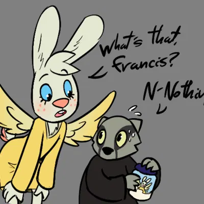 angel gabby, francis (angel hare) (angel hare, pony cum jar project) created by soulcentinel