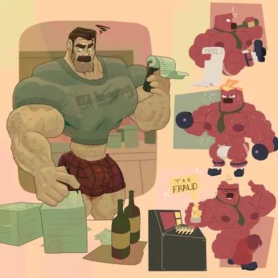 anger (inside out), bill andersen (disney, inside out) created by vaniwall