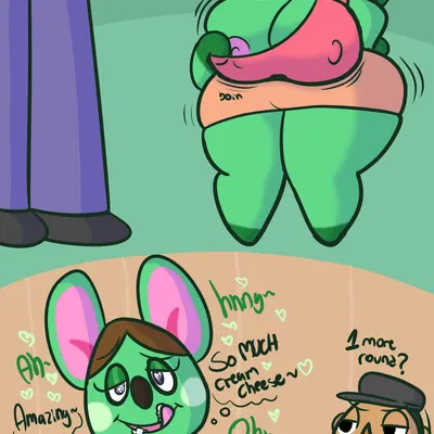 anicotti (animal crossing), villager (animal crossing) (animal crossing, instant loss 2koma) created by klutzatdusk