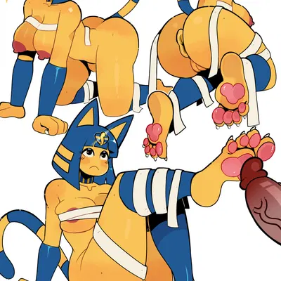 ankha (animal crossing) (animal crossing, nintendo) created by thehornyzen
