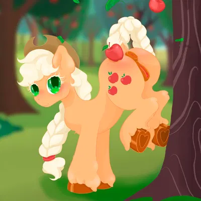 applejack (mlp) (friendship is magic, hasbro) created by melassa
