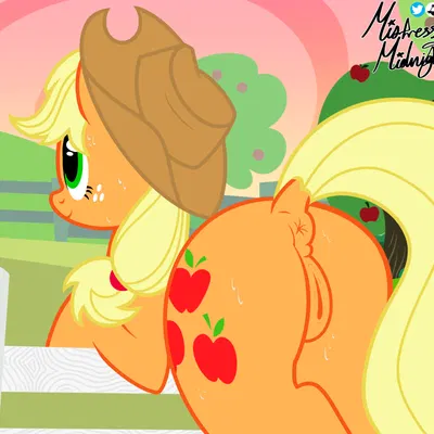 applejack (mlp) (friendship is magic, hasbro) created by mistressmidnight
