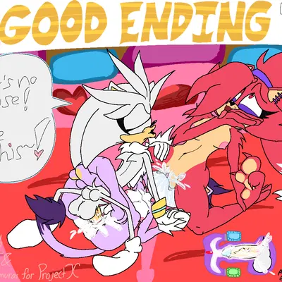 asami the cat, blaze the cat, silver the hedgehog (project x love potion disaster, sega) created by babiduh