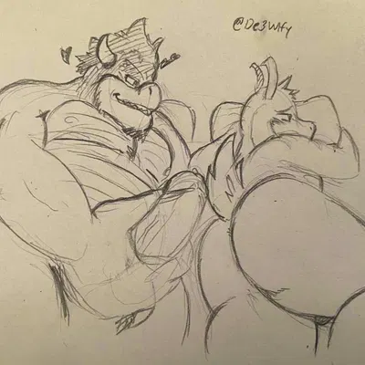 asriel dreemurr, bowser (mario bros, nintendo) created by cleade3