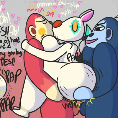 astrid (animal crossing), boyd (animal crossing), mathilda (animal crossing) (animal crossing, nintendo) created by klutzatdusk