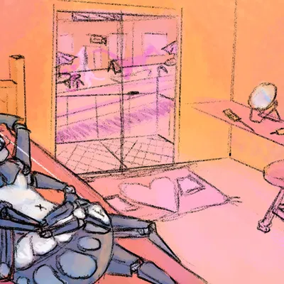 background character created by gummi art