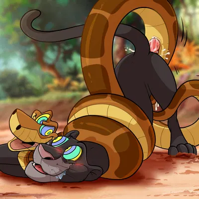 bagheera (jungle book), kaa (jungle book) (disney, the jungle book) created by keona tempt
