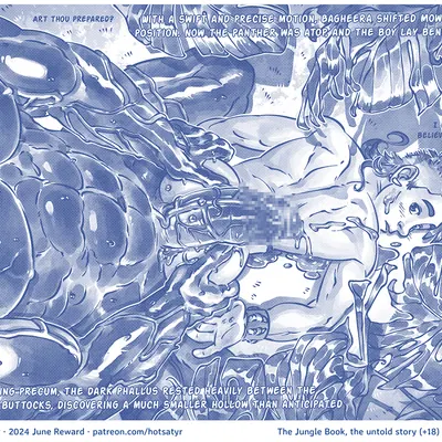 bagheera (jungle book), mowgli (patreon, the jungle book) created by hotsatyr