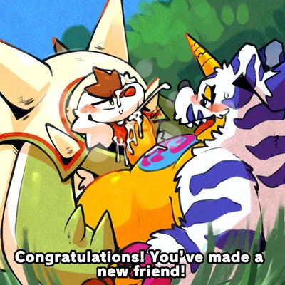 bandai namco, digimon created by raburigaron