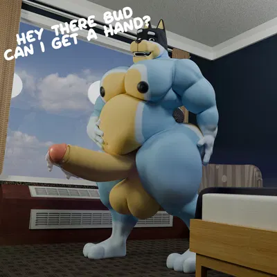 bandit heeler (bluey (series)) created by anonymousfm