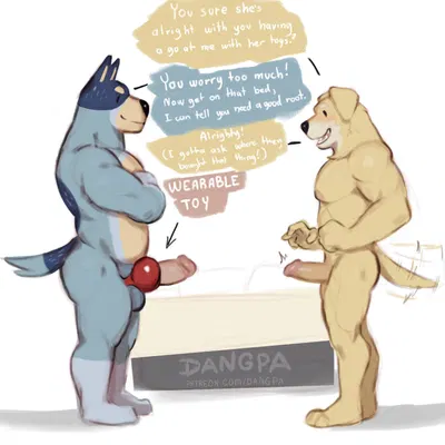 bandit heeler, pat (bluey) (bluey (series)) created by dangpa