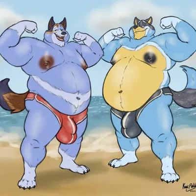 bandit heeler, stripe heeler (bluey (series)) created by husky2paws