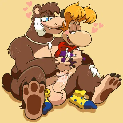 banjo (banjo-kazooie), rayman (banjo-kazooie, rareware) created by sinribbons