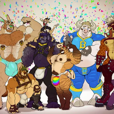 banjo (kihu), chaz (kihu), coop (kihu) (lgbt pride month) created by kihu