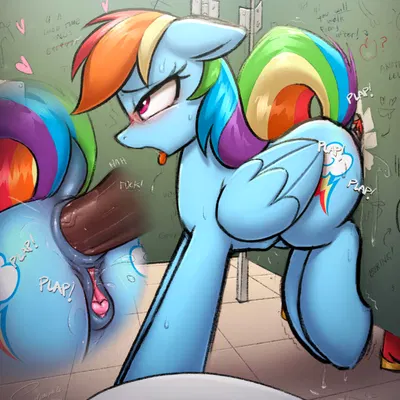 big macintosh (mlp), rainbow dash (mlp) (friendship is magic, hasbro) created by selenophile