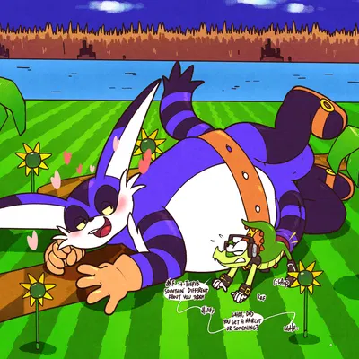 big the cat, vector the crocodile (sega, sonic the hedgehog (series)) created by argon vile