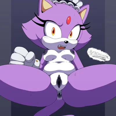 blaze the cat (sega, sonic the hedgehog (series)) created by spindasher98, third-party edit