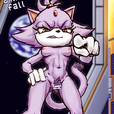 blaze the cat (sega, sonic the hedgehog (series)) created by strawberryenema