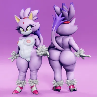 blaze the cat (sega, sonic the hedgehog (series)) created by vulkyasha