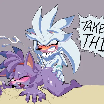blaze the cat, silver the hedgehog (sega, sonic the hedgehog (series)) created by fuckwolfamy