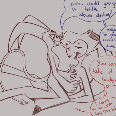 blitzo (helluva boss), stolas (helluva boss) (hellaverse, helluva boss) created by catsnotart